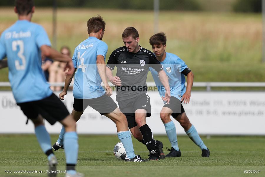 Marcel Trebeß, Sportplatz, Retzbach, 01.08.2021, BFV, sport, action, Fussball, Deutschland, August 2021, Kreisliga Würzburg, Saison 2021/2022, FVS, TSV, FV Steinfeld/Hausen-Rohrbach, TSV Retzbach - Bild-ID: 2301567