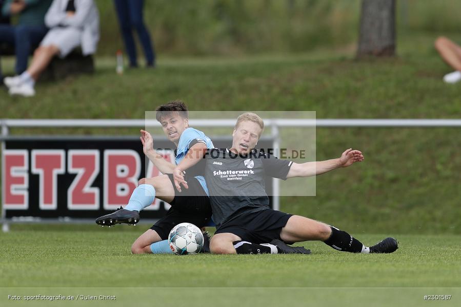 Dominik Hehrlein, Sportplatz, Retzbach, 01.08.2021, BFV, sport, action, Fussball, Deutschland, August 2021, Kreisliga Würzburg, Saison 2021/2022, FVS, TSV, FV Steinfeld/Hausen-Rohrbach, TSV Retzbach - Bild-ID: 2301587