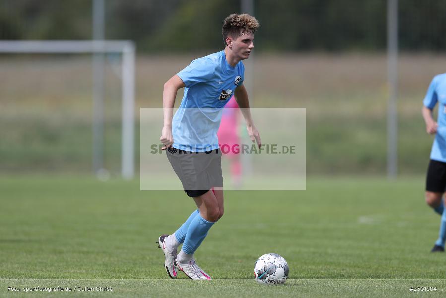 Luca Hilbert, Sportplatz, Retzbach, 01.08.2021, BFV, sport, action, Fussball, Deutschland, August 2021, Kreisliga Würzburg, Saison 2021/2022, FVS, TSV, FV Steinfeld/Hausen-Rohrbach, TSV Retzbach - Bild-ID: 2301604