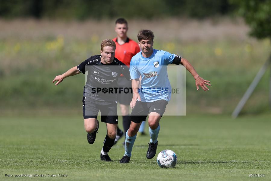 Tim Klüpfel, Dominik Hehrlein, Sportplatz, Retzbach, 01.08.2021, BFV, sport, action, Fussball, Deutschland, August 2021, Kreisliga Würzburg, Saison 2021/2022, FVS, TSV, FV Steinfeld/Hausen-Rohrbach, TSV Retzbach - Bild-ID: 2301636