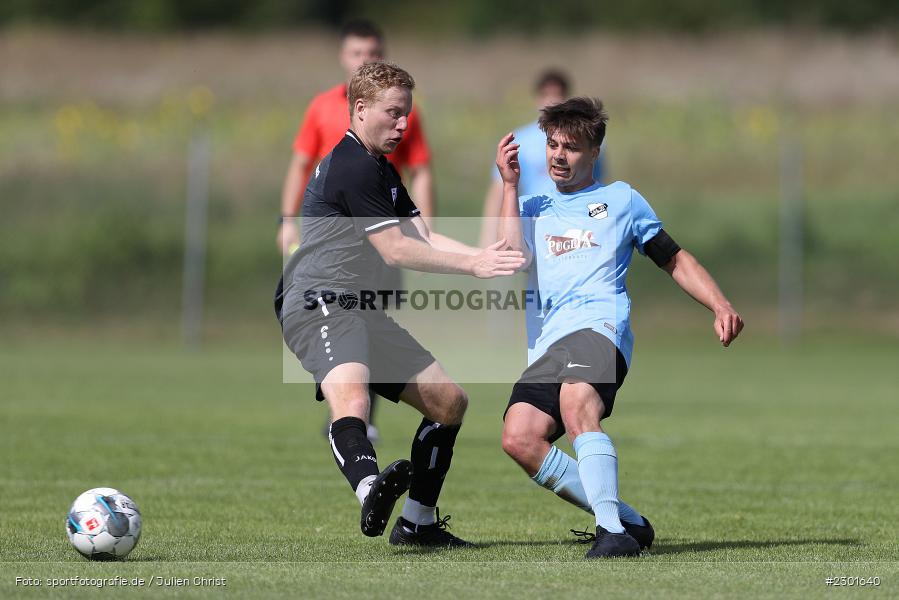 Tim Klüpfel, Dominik Hehrlein, Sportplatz, Retzbach, 01.08.2021, BFV, sport, action, Fussball, Deutschland, August 2021, Kreisliga Würzburg, Saison 2021/2022, FVS, TSV, FV Steinfeld/Hausen-Rohrbach, TSV Retzbach - Bild-ID: 2301640