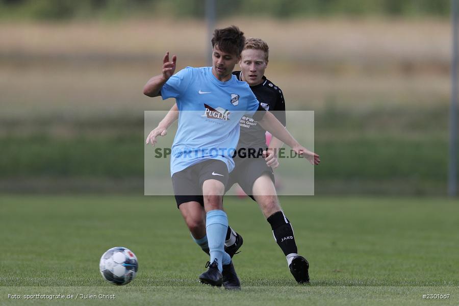 Dominik Hehrlein, Sportplatz, Retzbach, 01.08.2021, BFV, sport, action, Fussball, Deutschland, August 2021, Kreisliga Würzburg, Saison 2021/2022, FVS, TSV, FV Steinfeld/Hausen-Rohrbach, TSV Retzbach - Bild-ID: 2301667