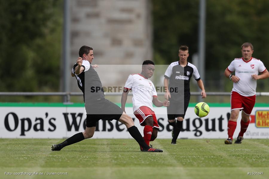 Solony Tsimodilaza, Simon Wichmann, Sportplatz, Karlburg, 01.08.2021, BFV, sport, action, Fussball, Deutschland, August 2021, Kreisliga Würzburg, Saison 2021/2022, SVE, TSV, SV Erlenbach, TSV Karlburg II - Bild-ID: 2301697 Solony Tsimodilaza, Simon Wichmann, Sportplatz, Karlburg, 01.08.2021, BFV, sport, action, Fussball, Deutschland, August 2021, Kreisliga Würzburg, Saison 2021/2022, SVE, TSV, SV Erlenbach, TSV Karlburg II - Bild-ID: 2301697