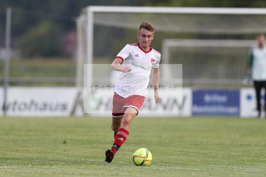 Simon Richter, Sportplatz, Karlburg, 01.08.2021, BFV, sport, action, Fussball, Deutschland, August 2021, Kreisliga Würzburg, Saison 2021/2022, SVE, TSV, SV Erlenbach, TSV Karlburg II - Bild-ID: 2301759