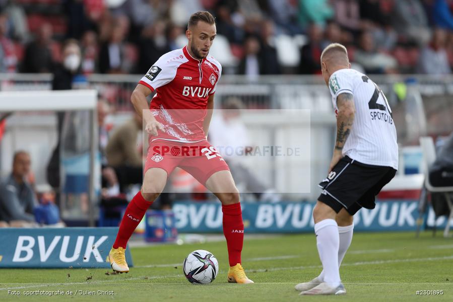 David Kopacz, FLYERALARM Arena, Würzburg, 02.08.2021, DFB, sport, action, Fussball, Deutschland, August 2021, 3. Liga, Saison 2021/2022, SCV, FWK, SC Verl, FC Würzburger Kickers - Bild-ID: 2301895