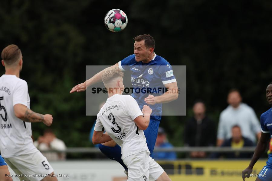 Marc Hänschke, Sportgelände, Karlburg, 04.08.2021, BFV, sport, action, Fussball, Deutschland, August 2021, Bayernliga Nord, Saison 2021/2022, WFV, TSV, Würzburger FV, TSV Karlburg - Bild-ID: 2301963