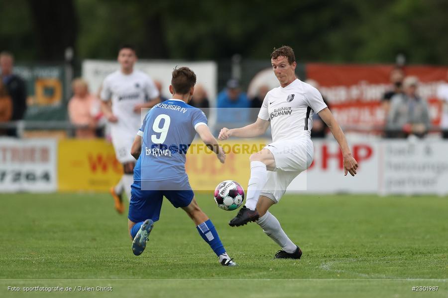 Steffen Barthel, Sebastian Fries, Sportgelände, Karlburg, 04.08.2021, BFV, sport, action, Fussball, Deutschland, August 2021, Bayernliga Nord, Saison 2021/2022, WFV, TSV, Würzburger FV, TSV Karlburg - Bild-ID: 2301987