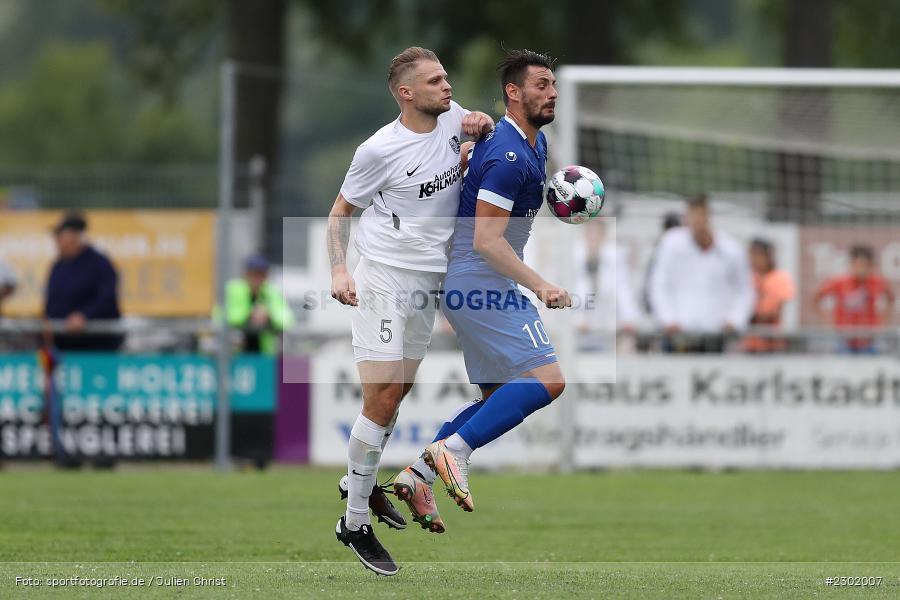 Marvin Schramm, Sportgelände, Karlburg, 04.08.2021, BFV, sport, action, Fussball, Deutschland, August 2021, Bayernliga Nord, Saison 2021/2022, WFV, TSV, Würzburger FV, TSV Karlburg - Bild-ID: 2302007