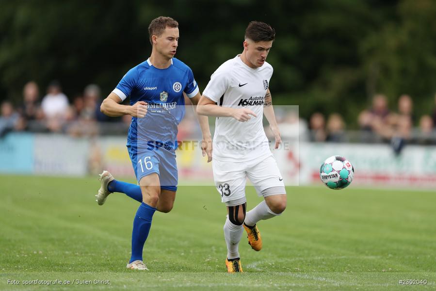 Lukas Imgrund, Pascal Jeni, Sportgelände, Karlburg, 04.08.2021, BFV, sport, action, Fussball, Deutschland, August 2021, Bayernliga Nord, Saison 2021/2022, WFV, TSV, Würzburger FV, TSV Karlburg - Bild-ID: 2302040 Lukas Imgrund, Pascal Jeni, Sportgelände, Karlburg, 04.08.2021, BFV, sport, action, Fussball, Deutschland, August 2021, Bayernliga Nord, Saison 2021/2022, WFV, TSV, Würzburger FV, TSV Karlburg - Bild-ID: 2302040
