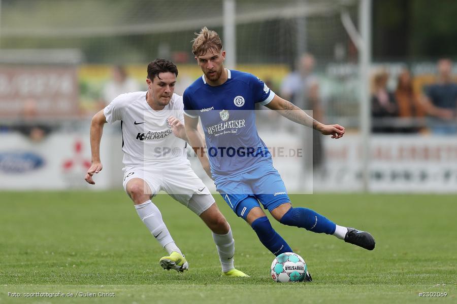 Calvin Gehret, Sportgelände, Karlburg, 04.08.2021, BFV, sport, action, Fussball, Deutschland, August 2021, Bayernliga Nord, Saison 2021/2022, WFV, TSV, Würzburger FV, TSV Karlburg - Bild-ID: 2302069