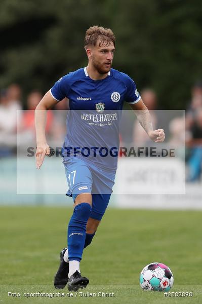 Calvin Gehret, Sportgelände, Karlburg, 04.08.2021, BFV, sport, action, Fussball, Deutschland, August 2021, Bayernliga Nord, Saison 2021/2022, WFV, TSV, Würzburger FV, TSV Karlburg - Bild-ID: 2302090