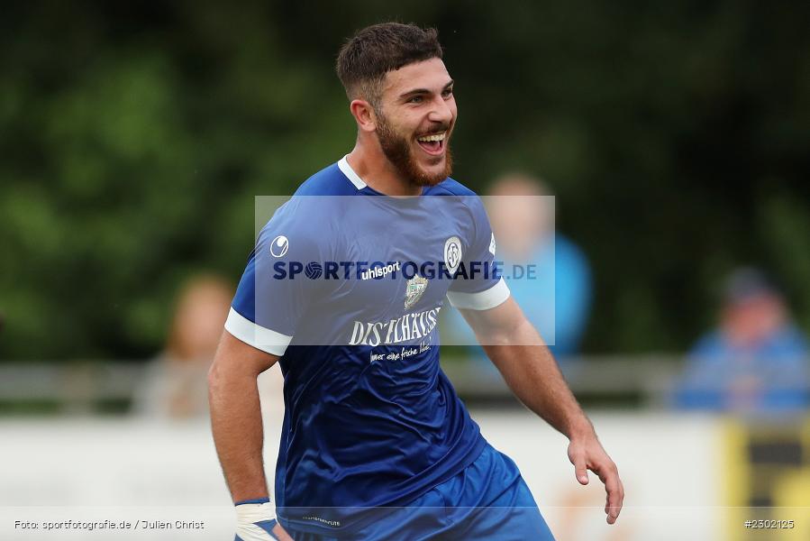 Emotionen, Torjubel, Emir Bas, Sportgelände, Karlburg, 04.08.2021, BFV, sport, action, Fussball, Deutschland, August 2021, Bayernliga Nord, Saison 2021/2022, WFV, TSV, Würzburger FV, TSV Karlburg - Bild-ID: 2302125 Emotionen, Torjubel, Emir Bas, Sportgelände, Karlburg, 04.08.2021, BFV, sport, action, Fussball, Deutschland, August 2021, Bayernliga Nord, Saison 2021/2022, WFV, TSV, Würzburger FV, TSV Karlburg - Bild-ID: 2302125