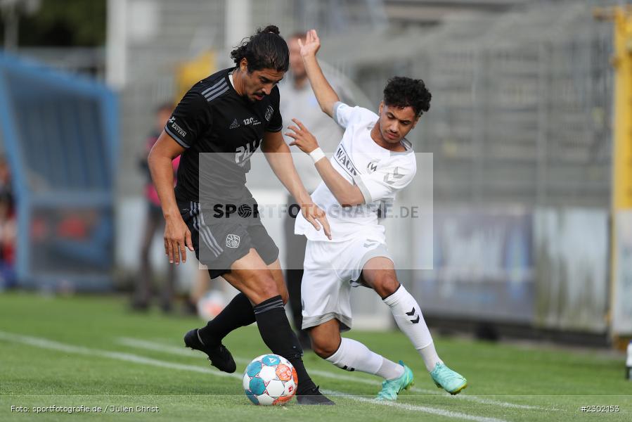 Hamza Boutakhrit, Stadion am Schönbusch, Aschaffenburg, 06.08.2021, BFV, sport, action, Fussball, Deutschland, August 2021, Regionalliga Bayern, Saison 2021/2022, SVW, SVA01, SV Wacker Burghausen, SV Viktoria Aschaffenburg - Bild-ID: 2302153 Hamza Boutakhrit, Stadion am Schönbusch, Aschaffenburg, 06.08.2021, BFV, sport, action, Fussball, Deutschland, August 2021, Regionalliga Bayern, Saison 2021/2022, SVW, SVA01, SV Wacker Burghausen, SV Viktoria Aschaffenburg - Bild-ID: 2302153