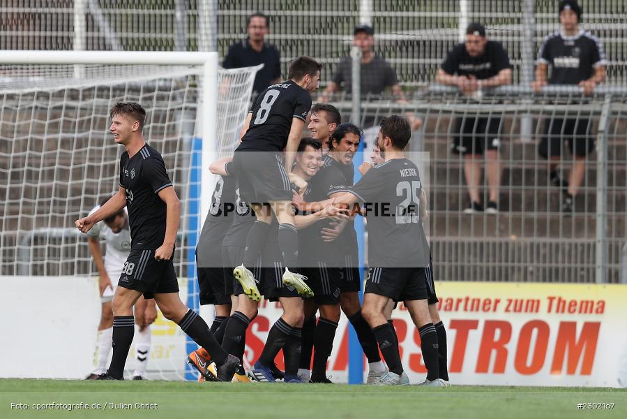 Elias Niesigk, Niklas Borger, Philipp Beinenz, Torjubel, Hamza Boutakhrit, Stadion am Schönbusch, Aschaffenburg, 06.08.2021, BFV, sport, action, Fussball, Deutschland, August 2021, Regionalliga Bayern, Saison 2021/2022, SVW, SVA01, SV Wacker Burghausen, SV Viktoria Aschaffenburg - Bild-ID: 2302167 Elias Niesigk, Niklas Borger, Philipp Beinenz, Torjubel, Hamza Boutakhrit, Stadion am Schönbusch, Aschaffenburg, 06.08.2021, BFV, sport, action, Fussball, Deutschland, August 2021, Regionalliga Bayern, Saison 2021/2022, SVW, SVA01, SV Wacker Burghausen, SV Viktoria Aschaffenburg - Bild-ID: 2302167