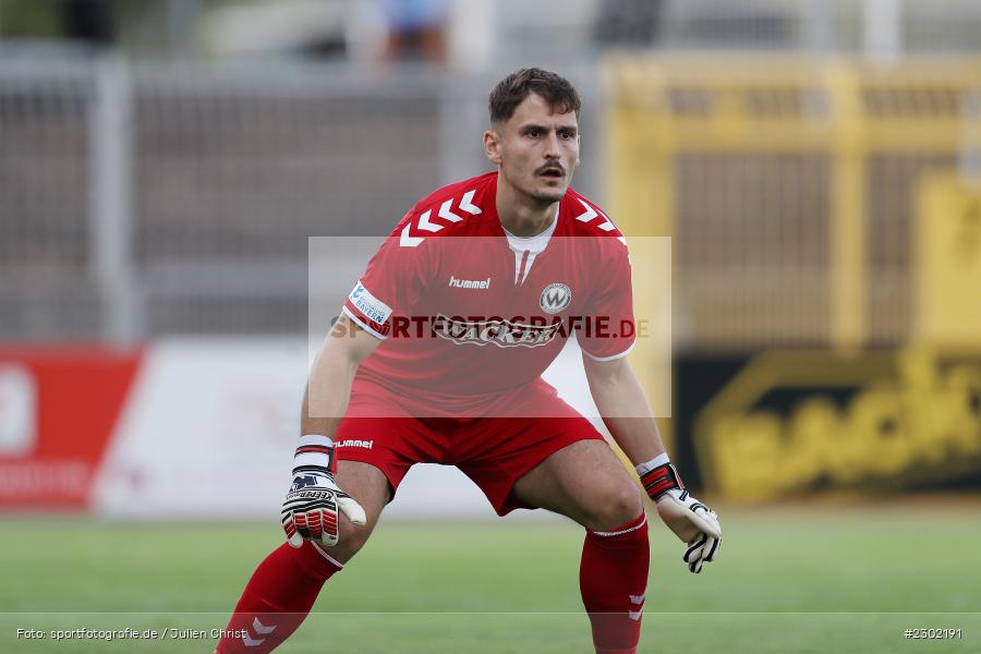 Markus Schöller, Stadion am Schönbusch, Aschaffenburg, 06.08.2021, BFV, sport, action, Fussball, Deutschland, August 2021, Regionalliga Bayern, Saison 2021/2022, SVW, SVA01, SV Wacker Burghausen, SV Viktoria Aschaffenburg - Bild-ID: 2302191