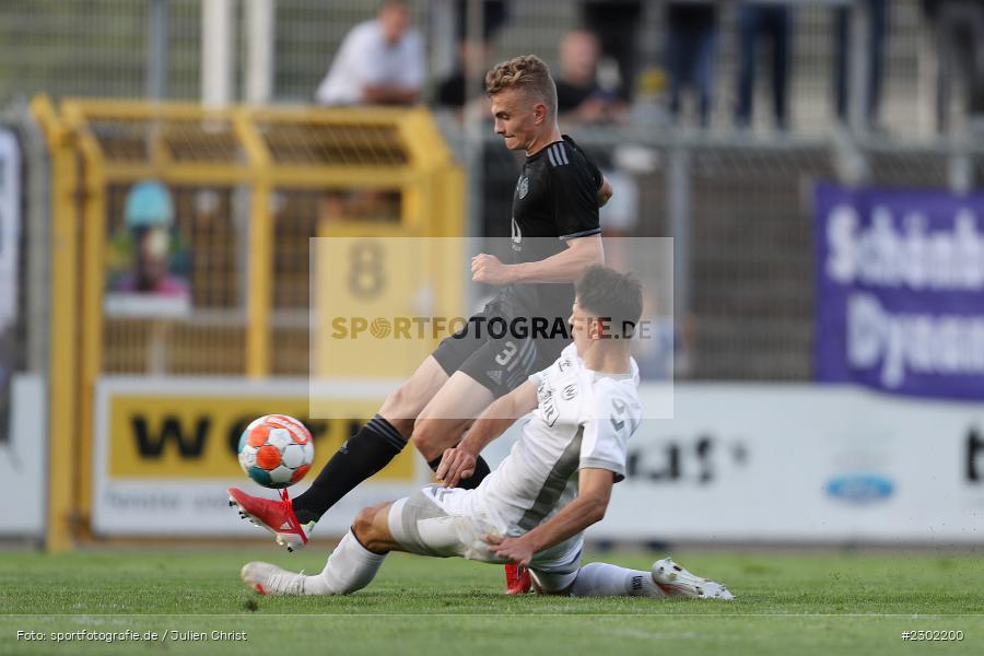 Lukas Mazagg, Stadion am Schönbusch, Aschaffenburg, 06.08.2021, BFV, sport, action, Fussball, Deutschland, August 2021, Regionalliga Bayern, Saison 2021/2022, SVW, SVA01, SV Wacker Burghausen, SV Viktoria Aschaffenburg - Bild-ID: 2302200
