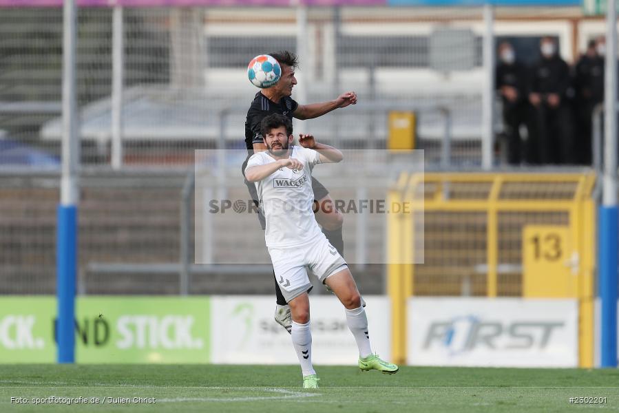 Elmir Muhic, Stadion am Schönbusch, Aschaffenburg, 06.08.2021, BFV, sport, action, Fussball, Deutschland, August 2021, Regionalliga Bayern, Saison 2021/2022, SVW, SVA01, SV Wacker Burghausen, SV Viktoria Aschaffenburg - Bild-ID: 2302201