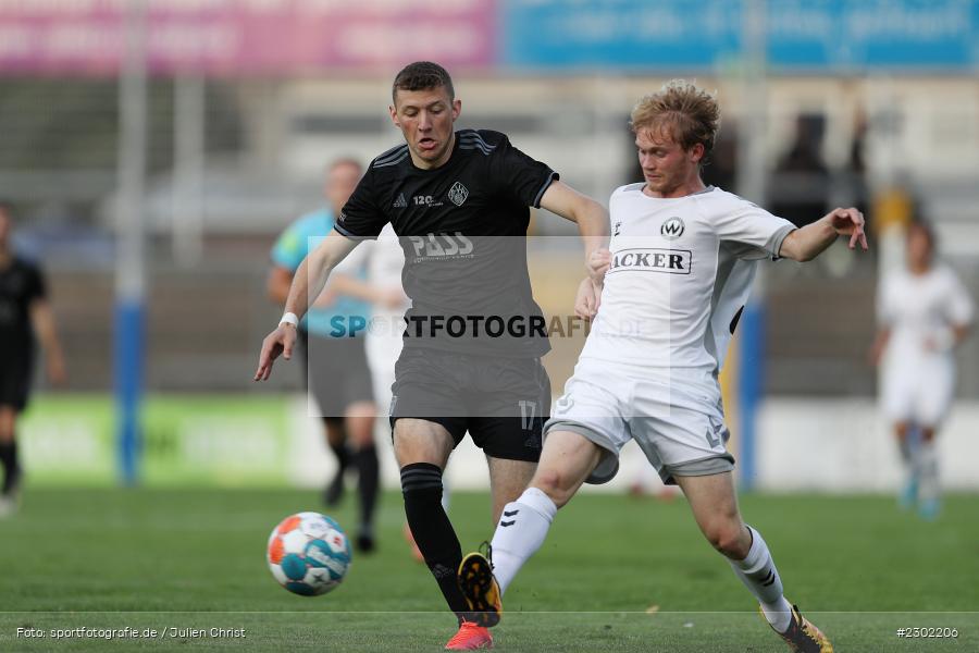 Niklas Meyer, Stadion am Schönbusch, Aschaffenburg, 06.08.2021, BFV, sport, action, Fussball, Deutschland, August 2021, Regionalliga Bayern, Saison 2021/2022, SVW, SVA01, SV Wacker Burghausen, SV Viktoria Aschaffenburg - Bild-ID: 2302206