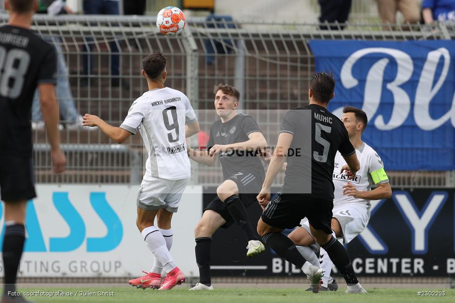 Benedict Laverty, Stadion am Schönbusch, Aschaffenburg, 06.08.2021, BFV, sport, action, Fussball, Deutschland, August 2021, Regionalliga Bayern, Saison 2021/2022, SVW, SVA01, SV Wacker Burghausen, SV Viktoria Aschaffenburg - Bild-ID: 2302223