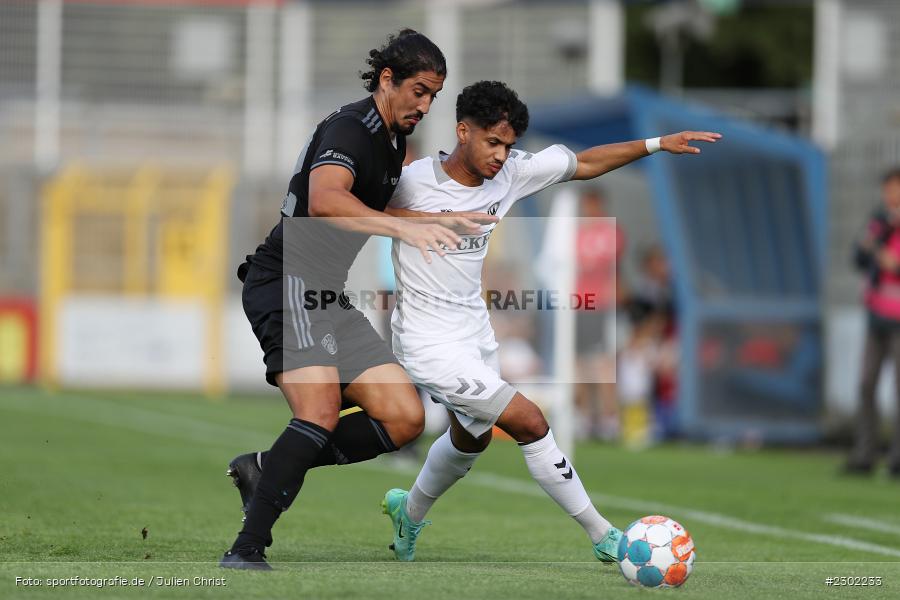 Hamza Boutakhrit, Stadion am Schönbusch, Aschaffenburg, 06.08.2021, BFV, sport, action, Fussball, Deutschland, August 2021, Regionalliga Bayern, Saison 2021/2022, SVW, SVA01, SV Wacker Burghausen, SV Viktoria Aschaffenburg - Bild-ID: 2302233 Hamza Boutakhrit, Stadion am Schönbusch, Aschaffenburg, 06.08.2021, BFV, sport, action, Fussball, Deutschland, August 2021, Regionalliga Bayern, Saison 2021/2022, SVW, SVA01, SV Wacker Burghausen, SV Viktoria Aschaffenburg - Bild-ID: 2302233