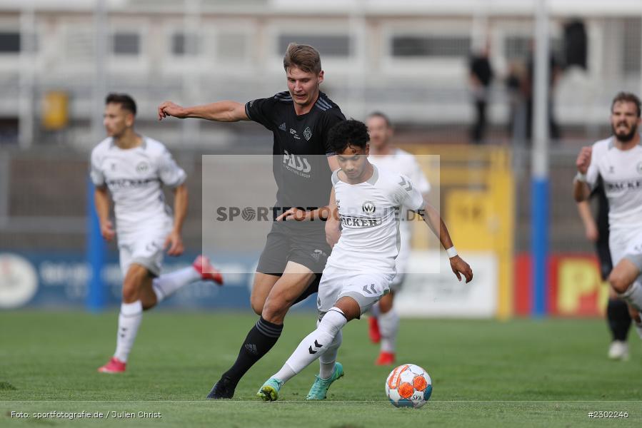 Noah Shawn Agbaje, Stadion am Schönbusch, Aschaffenburg, 06.08.2021, BFV, sport, action, Fussball, Deutschland, August 2021, Regionalliga Bayern, Saison 2021/2022, SVW, SVA01, SV Wacker Burghausen, SV Viktoria Aschaffenburg - Bild-ID: 2302246 Noah Shawn Agbaje, Stadion am Schönbusch, Aschaffenburg, 06.08.2021, BFV, sport, action, Fussball, Deutschland, August 2021, Regionalliga Bayern, Saison 2021/2022, SVW, SVA01, SV Wacker Burghausen, SV Viktoria Aschaffenburg - Bild-ID: 2302246