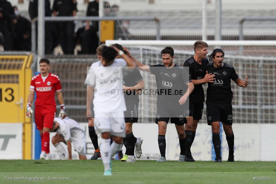 Torjubel, Hamza Boutakhrit, Stadion am Schönbusch, Aschaffenburg, 06.08.2021, BFV, sport, action, Fussball, Deutschland, August 2021, Regionalliga Bayern, Saison 2021/2022, SVW, SVA01, SV Wacker Burghausen, SV Viktoria Aschaffenburg - Bild-ID: 2302272 Torjubel, Hamza Boutakhrit, Stadion am Schönbusch, Aschaffenburg, 06.08.2021, BFV, sport, action, Fussball, Deutschland, August 2021, Regionalliga Bayern, Saison 2021/2022, SVW, SVA01, SV Wacker Burghausen, SV Viktoria Aschaffenburg - Bild-ID: 2302272