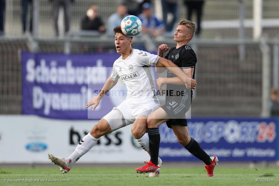Lukas Mazagg, Stadion am Schönbusch, Aschaffenburg, 06.08.2021, BFV, sport, action, Fussball, Deutschland, August 2021, Regionalliga Bayern, Saison 2021/2022, SVW, SVA01, SV Wacker Burghausen, SV Viktoria Aschaffenburg - Bild-ID: 2302320