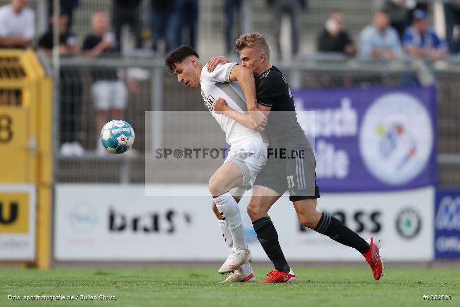 Lukas Mazagg, Stadion am Schönbusch, Aschaffenburg, 06.08.2021, BFV, sport, action, Fussball, Deutschland, August 2021, Regionalliga Bayern, Saison 2021/2022, SVW, SVA01, SV Wacker Burghausen, SV Viktoria Aschaffenburg - Bild-ID: 2302321