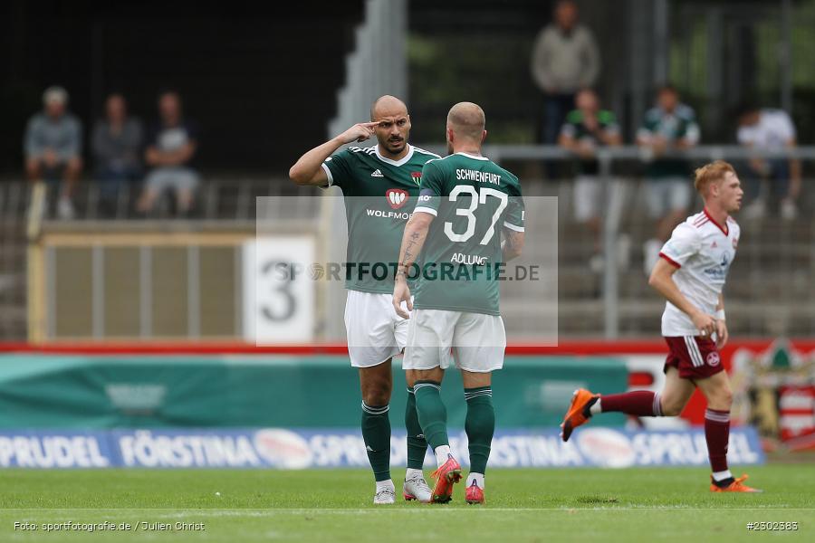Freude, Torjubel, Adam Jabiri, Willy-Sachs-Stadion, Schweinfurt, 07.08.2021, BFV, sport, action, Fussball, Deutschland, August 2021, Regionalliga Bayern, Saison 2021/2022, FCN, FC05, 1. FC Nürnberg II, 1. FC Schweinfurt 05 - Bild-ID: 2302383 Freude, Torjubel, Adam Jabiri, Willy-Sachs-Stadion, Schweinfurt, 07.08.2021, BFV, sport, action, Fussball, Deutschland, August 2021, Regionalliga Bayern, Saison 2021/2022, FCN, FC05, 1. FC Nürnberg II, 1. FC Schweinfurt 05 - Bild-ID: 2302383