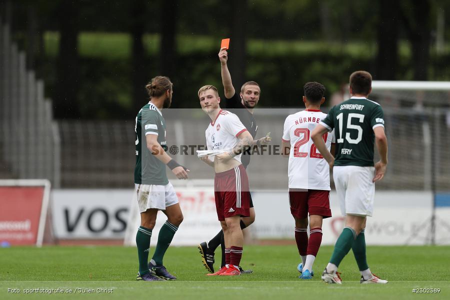 Gelb-Rot, Jonas Goß, Willy-Sachs-Stadion, Schweinfurt, 07.08.2021, BFV, sport, action, Fussball, Deutschland, August 2021, Regionalliga Bayern, Saison 2021/2022, FCN, FC05, 1. FC Nürnberg II, 1. FC Schweinfurt 05 - Bild-ID: 2302389 Gelb-Rot, Jonas Goß, Willy-Sachs-Stadion, Schweinfurt, 07.08.2021, BFV, sport, action, Fussball, Deutschland, August 2021, Regionalliga Bayern, Saison 2021/2022, FCN, FC05, 1. FC Nürnberg II, 1. FC Schweinfurt 05 - Bild-ID: 2302389