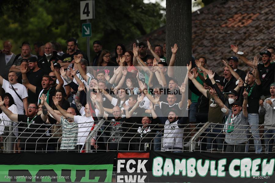 Kein Ultra, FCK FWK, Bambule Crew, Fans, Willy-Sachs-Stadion, Schweinfurt, 07.08.2021, BFV, sport, action, Fussball, Deutschland, August 2021, Regionalliga Bayern, Saison 2021/2022, FCN, FC05, 1. FC Nürnberg II, 1. FC Schweinfurt 05 - Bild-ID: 2302461