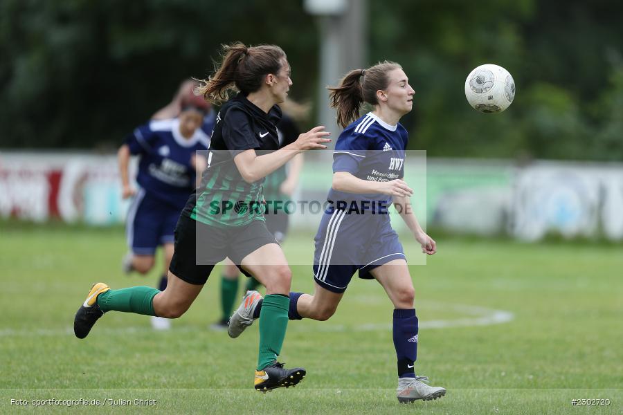 Franziska Hartmann, Elena Bott, Sportplatz, Karlstadt, 08.08.2021, BFV, sport, action, Fussball, Deutschland, August 2021, Bezirkspokal Frauen, Saison 2021/2022, FFC, FVK, 1. FFC Alzenau, FV Karlstadt - Bild-ID: 2302720