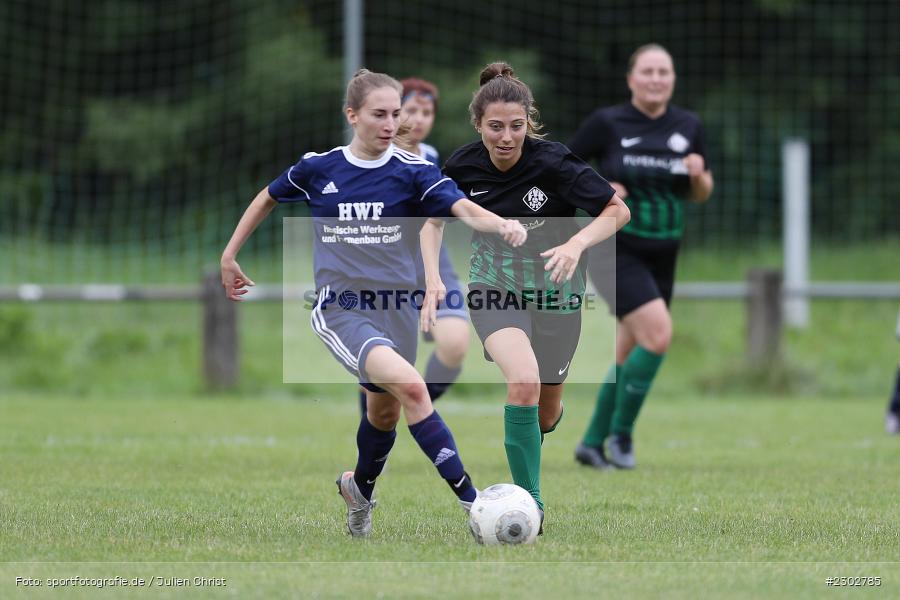 Franziska Hartmann, Elena Bott, Sportplatz, Karlstadt, 08.08.2021, BFV, sport, action, Fussball, Deutschland, August 2021, Bezirkspokal Frauen, Saison 2021/2022, FFC, FVK, 1. FFC Alzenau, FV Karlstadt - Bild-ID: 2302785