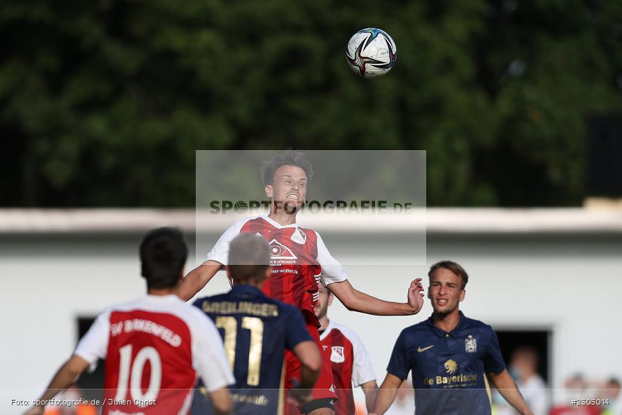 Benjamin Langguth, Sportplatz, Birkenfeld, 11.08.2021, BFV, sport, action, Fussball, Deutschland, August 2021, Runde 1, Verbands-Pokal, Toto-Pokal, Saison 2021/2022, M60, SVB, TSV 1860 München, SV Birkenfeld - Bild-ID: 2303014