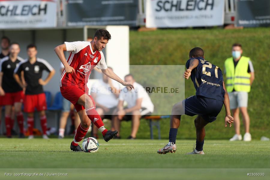 Benedikt Strohmenger, Sportplatz, Birkenfeld, 11.08.2021, BFV, sport, action, Fussball, Deutschland, August 2021, Runde 1, Verbands-Pokal, Toto-Pokal, Saison 2021/2022, M60, SVB, TSV 1860 München, SV Birkenfeld - Bild-ID: 2303030 Benedikt Strohmenger, Sportplatz, Birkenfeld, 11.08.2021, BFV, sport, action, Fussball, Deutschland, August 2021, Runde 1, Verbands-Pokal, Toto-Pokal, Saison 2021/2022, M60, SVB, TSV 1860 München, SV Birkenfeld - Bild-ID: 2303030