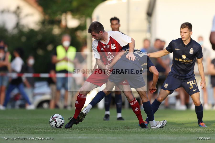 Alexander Roos, Sportplatz, Birkenfeld, 11.08.2021, BFV, sport, action, Fussball, Deutschland, August 2021, Runde 1, Verbands-Pokal, Toto-Pokal, Saison 2021/2022, M60, SVB, TSV 1860 München, SV Birkenfeld - Bild-ID: 2303088