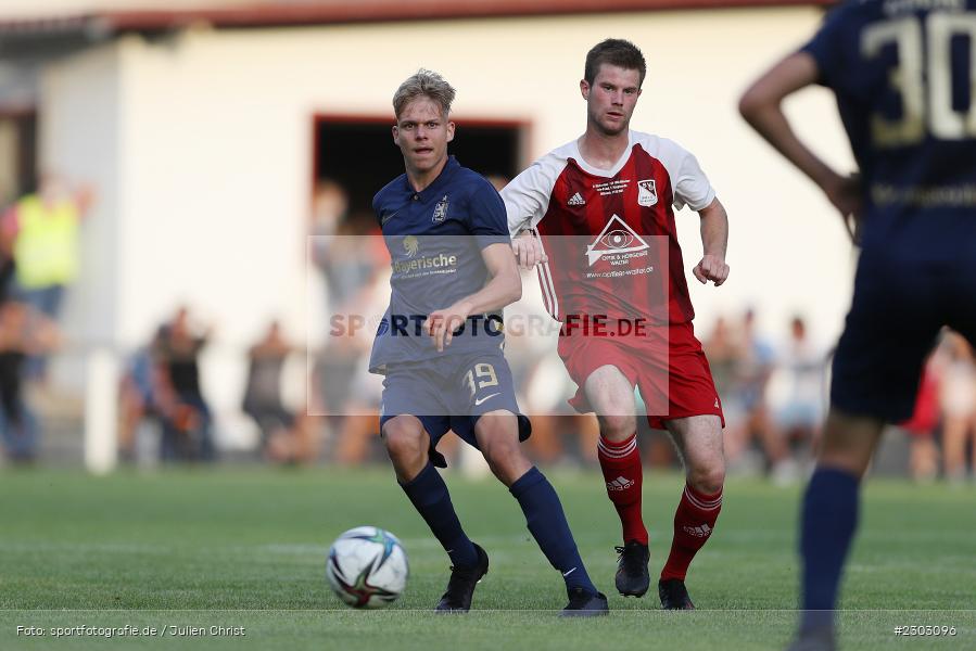 Leandro Morgalla, Sportplatz, Birkenfeld, 11.08.2021, BFV, sport, action, Fussball, Deutschland, August 2021, Runde 1, Verbands-Pokal, Toto-Pokal, Saison 2021/2022, M60, SVB, TSV 1860 München, SV Birkenfeld - Bild-ID: 2303096