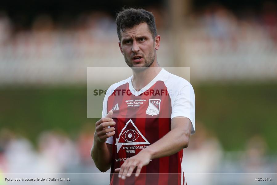 Benedikt Strohmenger, Sportplatz, Birkenfeld, 11.08.2021, BFV, sport, action, Fussball, Deutschland, August 2021, Runde 1, Verbands-Pokal, Toto-Pokal, Saison 2021/2022, M60, SVB, TSV 1860 München, SV Birkenfeld - Bild-ID: 2303116 Benedikt Strohmenger, Sportplatz, Birkenfeld, 11.08.2021, BFV, sport, action, Fussball, Deutschland, August 2021, Runde 1, Verbands-Pokal, Toto-Pokal, Saison 2021/2022, M60, SVB, TSV 1860 München, SV Birkenfeld - Bild-ID: 2303116