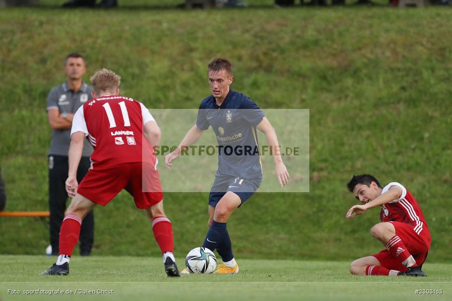 Fabian Greilinger, Sportplatz, Birkenfeld, 11.08.2021, BFV, sport, action, Fussball, Deutschland, August 2021, Runde 1, Verbands-Pokal, Toto-Pokal, Saison 2021/2022, M60, SVB, TSV 1860 München, SV Birkenfeld - Bild-ID: 2303163