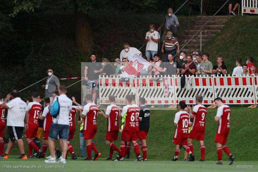 Beklatschen, Fans, Sportplatz, Birkenfeld, 12.08.2021, BFV, sport, action, Fussball, Deutschland, August 2021, Runde 1, Verbands-Pokal, Toto-Pokal, Saison 2021/2022, M60, SVB, TSV 1860 München, SV Birkenfeld - Bild-ID: 2303218