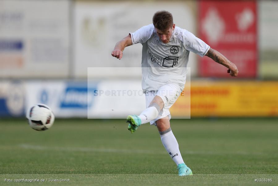 Tor, Sandro Kramosch, Sportplatz, Rimpar, 13.08.2021, BFV, sport, action, Fussball, Deutschland, August 2021, Bezirksliga Unterfranken West, Saison 2021/2022, TSV, ASV, TSV Uettingen, ASV Rimpar - Bild-ID: 2303285
