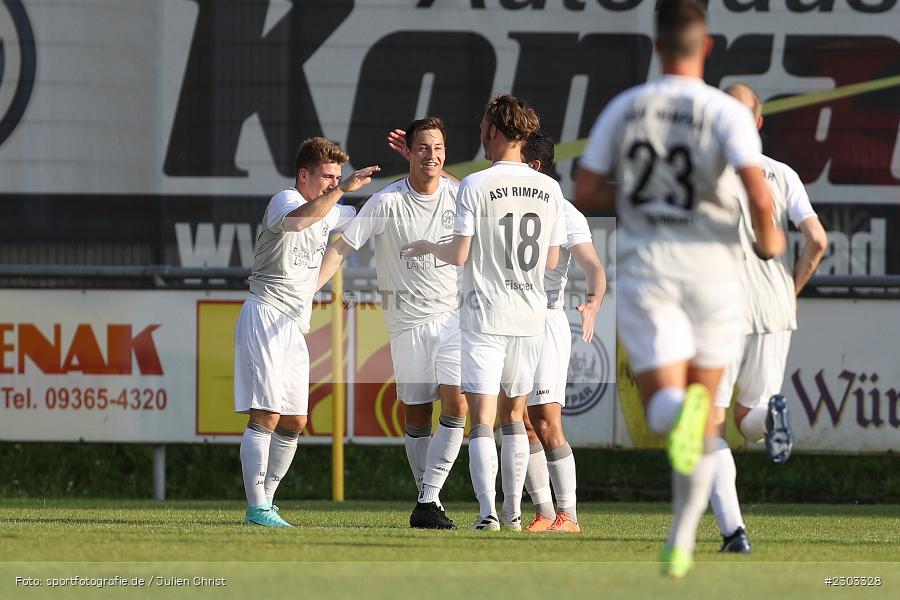 Torjubel, Michael Winkler, Sportplatz, Rimpar, 13.08.2021, BFV, sport, action, Fussball, Deutschland, August 2021, Bezirksliga Unterfranken West, Saison 2021/2022, TSV, ASV, TSV Uettingen, ASV Rimpar - Bild-ID: 2303328
