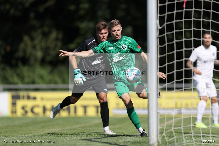 Torchance, Riko Manz, Sportplatz, Karlburg, 14.08.2021, BFV, sport, action, Fussball, Deutschland, August 2021, Bayernliga Nord, Saison 2021/2022, SPA, TSV, SpVgg Ansbach, TSV Karlburg - Bild-ID: 2303389 Torchance, Riko Manz, Sportplatz, Karlburg, 14.08.2021, BFV, sport, action, Fussball, Deutschland, August 2021, Bayernliga Nord, Saison 2021/2022, SPA, TSV, SpVgg Ansbach, TSV Karlburg - Bild-ID: 2303389