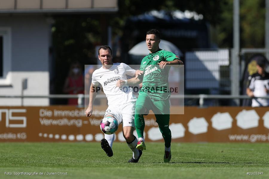 Maurice Kübert, Sportplatz, Karlburg, 14.08.2021, BFV, sport, action, Fussball, Deutschland, August 2021, Bayernliga Nord, Saison 2021/2022, SPA, TSV, SpVgg Ansbach, TSV Karlburg - Bild-ID: 2303397 Maurice Kübert, Sportplatz, Karlburg, 14.08.2021, BFV, sport, action, Fussball, Deutschland, August 2021, Bayernliga Nord, Saison 2021/2022, SPA, TSV, SpVgg Ansbach, TSV Karlburg - Bild-ID: 2303397