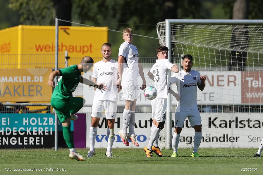 Tom Abadjiew, Sportplatz, Karlburg, 14.08.2021, BFV, sport, action, Fussball, Deutschland, August 2021, Bayernliga Nord, Saison 2021/2022, SPA, TSV, SpVgg Ansbach, TSV Karlburg - Bild-ID: 2303407