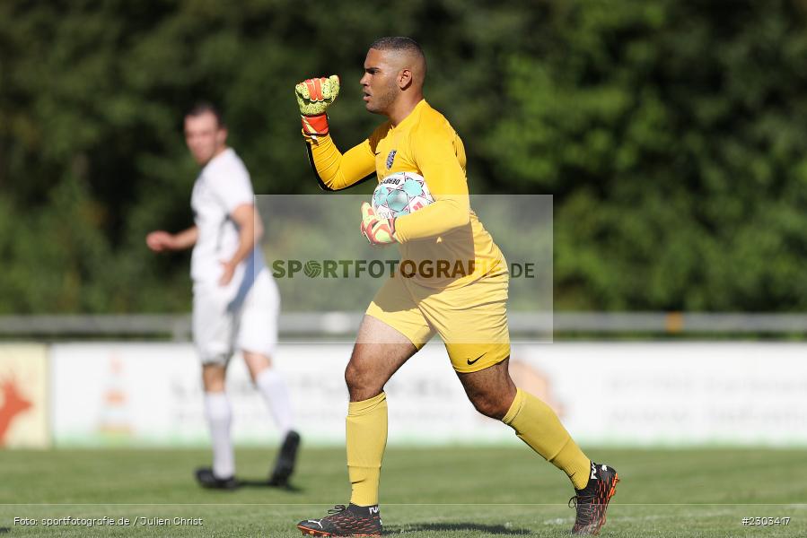 Faust, Marvin Fischer-Vallecilla, Sportplatz, Karlburg, 14.08.2021, BFV, sport, action, Fussball, Deutschland, August 2021, Bayernliga Nord, Saison 2021/2022, SPA, TSV, SpVgg Ansbach, TSV Karlburg - Bild-ID: 2303417 Faust, Marvin Fischer-Vallecilla, Sportplatz, Karlburg, 14.08.2021, BFV, sport, action, Fussball, Deutschland, August 2021, Bayernliga Nord, Saison 2021/2022, SPA, TSV, SpVgg Ansbach, TSV Karlburg - Bild-ID: 2303417