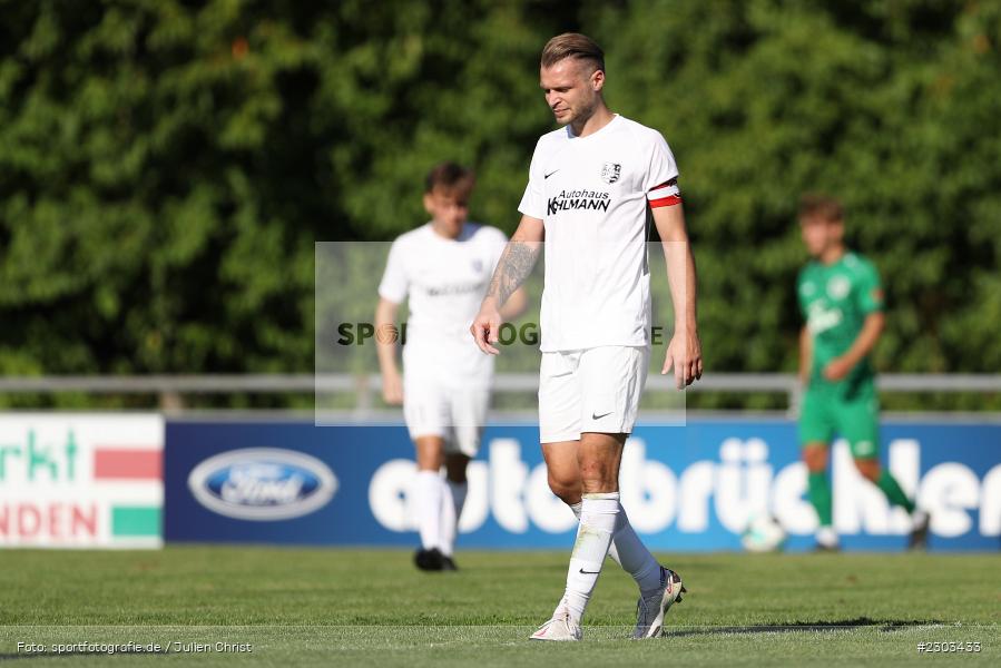 Marvin Schramm, Sportplatz, Karlburg, 14.08.2021, BFV, sport, action, Fussball, Deutschland, August 2021, Bayernliga Nord, Saison 2021/2022, SPA, TSV, SpVgg Ansbach, TSV Karlburg - Bild-ID: 2303433 Marvin Schramm, Sportplatz, Karlburg, 14.08.2021, BFV, sport, action, Fussball, Deutschland, August 2021, Bayernliga Nord, Saison 2021/2022, SPA, TSV, SpVgg Ansbach, TSV Karlburg - Bild-ID: 2303433