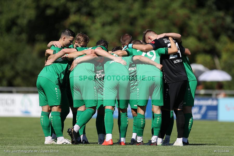 Mannschaftskreis, Sportplatz, Karlburg, 14.08.2021, BFV, sport, action, Fussball, Deutschland, August 2021, Bayernliga Nord, Saison 2021/2022, SPA, TSV, SpVgg Ansbach, TSV Karlburg - Bild-ID: 2303448 Mannschaftskreis, Sportplatz, Karlburg, 14.08.2021, BFV, sport, action, Fussball, Deutschland, August 2021, Bayernliga Nord, Saison 2021/2022, SPA, TSV, SpVgg Ansbach, TSV Karlburg - Bild-ID: 2303448