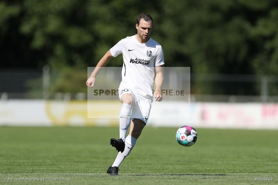 Maurice Kübert, Sportplatz, Karlburg, 14.08.2021, BFV, sport, action, Fussball, Deutschland, August 2021, Bayernliga Nord, Saison 2021/2022, SPA, TSV, SpVgg Ansbach, TSV Karlburg - Bild-ID: 2303453 Maurice Kübert, Sportplatz, Karlburg, 14.08.2021, BFV, sport, action, Fussball, Deutschland, August 2021, Bayernliga Nord, Saison 2021/2022, SPA, TSV, SpVgg Ansbach, TSV Karlburg - Bild-ID: 2303453
