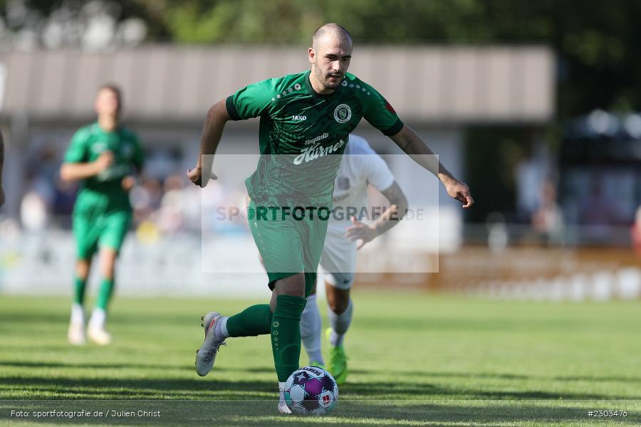 Tom Abadjiew, Sportplatz, Karlburg, 14.08.2021, BFV, sport, action, Fussball, Deutschland, August 2021, Bayernliga Nord, Saison 2021/2022, SPA, TSV, SpVgg Ansbach, TSV Karlburg - Bild-ID: 2303476 Tom Abadjiew, Sportplatz, Karlburg, 14.08.2021, BFV, sport, action, Fussball, Deutschland, August 2021, Bayernliga Nord, Saison 2021/2022, SPA, TSV, SpVgg Ansbach, TSV Karlburg - Bild-ID: 2303476